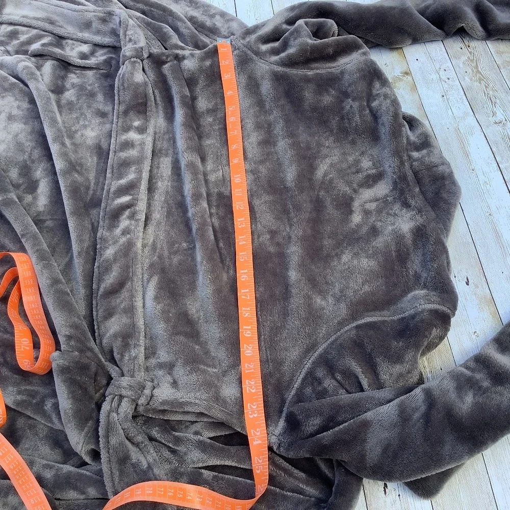 UGG Australia Marlow Chemise Robe Womens Sz M Gray Cozycore Lounge Plush - Picture 11 of 13